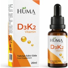 Huma Liva D3 K2 Vitamini Damla 30 ml D Vitamini K2 Vitamini Takviyesi