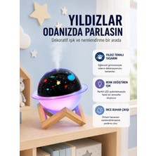 Astraltech Projektör Işıklı ve Aromaterapi Destekli Taşınabilir Nemlendirici Cihaz USB Bağla