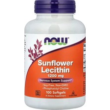 Now Foods Sunflower Lecithin 1200 Mg 100 Yumuşak Kapsül