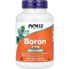 Now Foods Boron 3 Mg 250 Bitkisel Kapsül