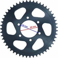 Monero Arka Dişli 51T Cf Moto Nk 400