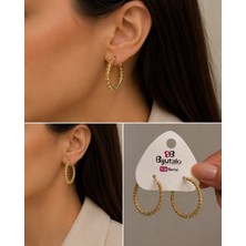 Gold Halka Küpe