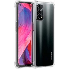 Mabelme Oppo Reno A54 Kamera Korumalı Shockproof Darbe Emici Silikon KILIF-(5775)
