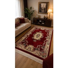 Ft Halı Kırmızı El Dokuma Çin Kabartma Halısı 165X245 cm