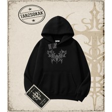 Tarzsokak Gotik & Grunge Streetwear Gothic Graphic Kapşonlu Sweatshirt