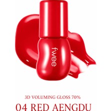 Fwee 3D Voluming Gloss 70% 04 Red Aengdu Dudak Parlatıcısı 5.3g
