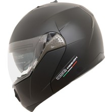 Beon B700 Güneş Gözlüklü Çene Açılır Kask Mat Siyah Xlarge