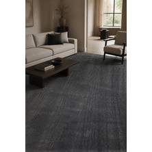 Cinka Home Karan Peluş Halı Antrasit Yumuşak Kaymaz Taban Yıkanabilir Modern Salon Mutfak Antre Oturma Odası Ha