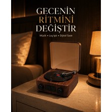 Alfa Brand Gece Lambası Bluetooth Hoparlör Dijital Saat Çok Fonksiyonlu Su Dalgası Işıklı