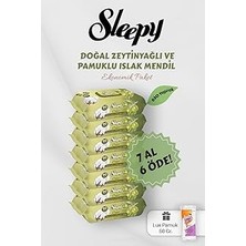 Kazan Hobi Sleepy 90' Lı Zeytinyağlı Pamuklu Bebek Mendili 7 Al 6 Öde Hediyeli