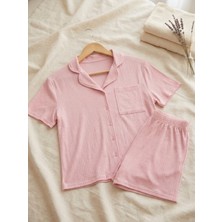 Feenia Pembe Elirosa Şortlu Pijama Takımı