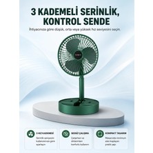 Akıllı Bayi Taşınabilir Katlanabilir Mini Fan 3 Kademeli Şarj Edilebilir Aby