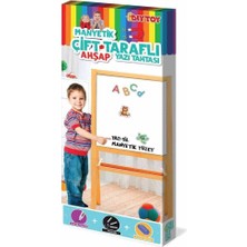 2195 Ayaklı Çift Taraflı Manyetik Ahşap Yazı Tahtası