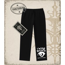 Tarzsokak Gotik & Grunge Streetwear I Was Blınd But Nowısee Unisex Baggy Eşofman Altı