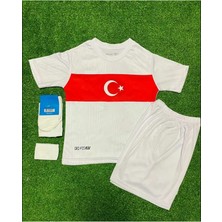 Ozsports Türkiye Beyaz Çocuk Forması 4'lü Set