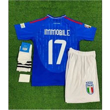Ozsports Italya Özel Deplasman Ciro Immobile Çocuk Forması 4'lü Set