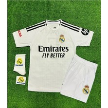 Ozsports Real Madrid 2024/25 Sezonu Jude Bellingham Iç Saha Çocuk Forması 4'lü Set (Armalı)