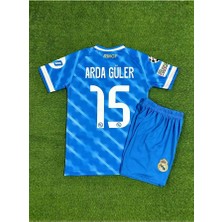 Ozsports Real Madrid 2025/26 Yeni Sezon Arda Güler Alternatif Çocuk Forması ( Blue)