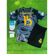 Ozsports Real M.a.d.r.i.d 2024/25 Sezonu Dragon Desenli A.r.d.a-G.ü.l.e.r Konsept Çocuk Forması 4'lü Set
