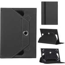 Guardon Casper Vıa T1E Tablet (8.9 Inç) Uyumlu Universal Stantlı ve 360° Dönebilen Tablet Kılıfı