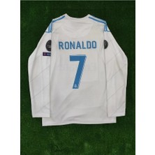 Ozsports Rreal Madrid Cristiano Ronaldo 2018 Kiev Şampiyonlar Ligi Özel Tasarım Uzun Kol