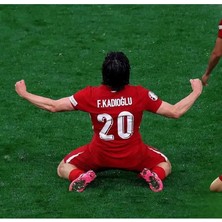 Ozsports Türkiye Milli Takımı Euro 2024 Ferdi Kadıoğlu Deplasman Forması (Red)