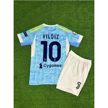 Ozsports Juventus 2025/26 Yeni Sezon Kenan Yıldız Deplasman Çocuk Forması (Mavi)