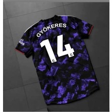 Ozsports Arsenal 2025-26 Yeni Sezon Viktor Gyökeres Özel Konsept Forması (Mor)