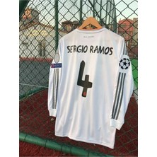 Ozsports Real-Madrid 2014 Lizbon Şampiyonlar Ligi Finali Sergio Ramos Nostalji Forması (Uzunkol)