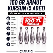 Çaparici 150 gr Armut Dip Kurşunu 5 Adet Nazar Için Kurşun Kolay Eriyen Kurşun