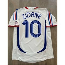 Ozsports Fransa 2006 Dünya Kupası Zinedine Zidane Deplasman Forması (Beyaz)