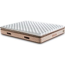 Niron Yatak Baklava Yatak 140x190 cm Çift Kişilik Ultra Ortopedik Çok Sert Pedli Lüks Yatak 30 cm Krem Kumaş