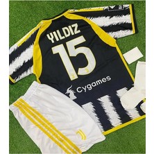 Ozsports Juventus 2023/24 Sezon Kenan Yıldız 15 Numara Çocuk Forması 4lü Set