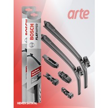Arte Mini Cooper (Bmw) 2004-2006 Uyumlu Ön ve Arka Silecek Takımı | Bosch Aeroeco / Flatwiper Serisi| 3'lü Set |