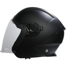 Beon B-203 Güneş Gözlüklü Yazlık Yarım Kask Siyah Xlarge