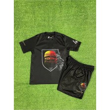Ozsports Vìc.tor Ośìmĥen Aslan Temalı Özel Çocuk Tişörtü (Bz) Deri Maske+Bilrklik+ Çorap 5 Li Set