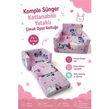 Lensa Home Çocuk Koltuğu - (0-4 Yaş) - Komple Sünger - Pembe Fare Figürlü