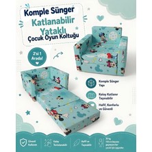 Lensa Home Çocuk Koltuğu - (0-4 Yaş) - Komple Sünger - Su Yeşili Figürlü