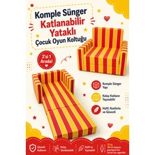 Lensa Home Çocuk Koltuğu - (0-4 Yaş) - Komple Sünger - Sarı Kırmızı