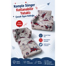 Lensa Home Çocuk Koltuğu - (0-4 Yaş) - Komple Sünger - Gri Uçak Desen