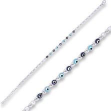 Tienda Elegante ​Gümüş Nazar Boncuklu Bileklik