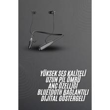 Hace Bazaar 100 Saat Bluetooth Kulaklık Dijital Göstergeli Anc Özelliği Kablolu