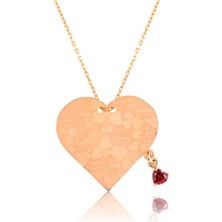 Tienda Elegante Gümüş Kalpli Aşk Sözleri Bayan Kolye