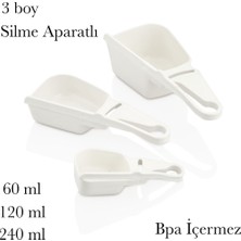 Mons 3 Boy Ölçü Kabı Seti Un Şeker Bakliyat Küreği Silme Aparatlı Pastacı Küreği L-00836 Bpa Içermez