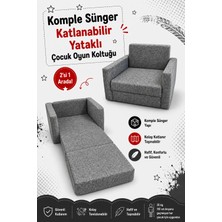 Lensa Home Çocuk Koltuğu - (0-4 Yaş) - Komple Sünger - Gri Keten