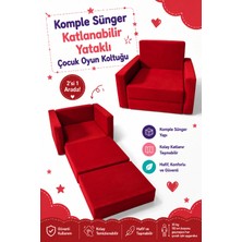 Lensa Home Çocuk Koltuğu - (0-4 Yaş) - Komple Sünger - Kırmızı