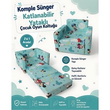 Lensa Home Çocuk Koltuğu - (0-4 Yaş) - Komple Sünger - Su Yeşili Figürlü