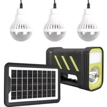 Mabelme Powermaster Gd-12 Solar Panelli 3 Ampullü Solar Işıldak Fener