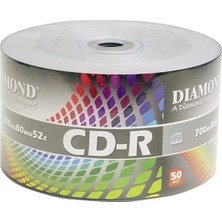 Mabelme Diamond Cd-R 52X 700 MB 80 Min Boş CD 50'li Paket