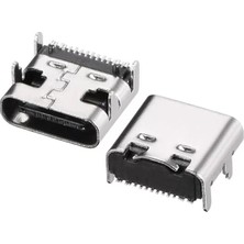 Mabelme Powermaster IC-266B-4 Type-C Dişi Şase Konnektör - USB 3.1 16 Pin Hızlı Şarj Destekli Soketi